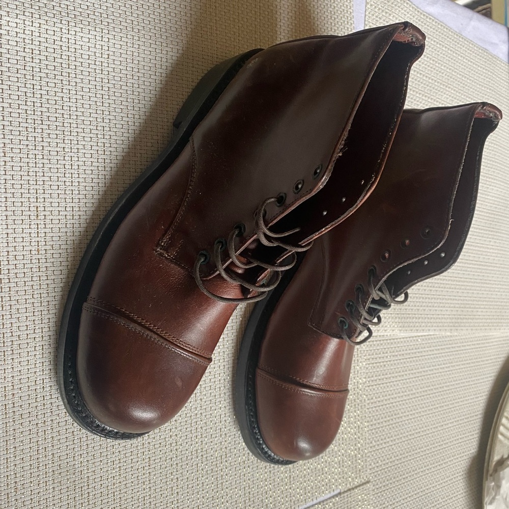 Classic Brown Leather Men's Boots
